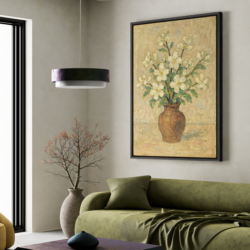 Art mural sur toile encadrée, impressions murales classiques de nature morte pour chambre à coucher, Noir, H 24 po x l 16 po