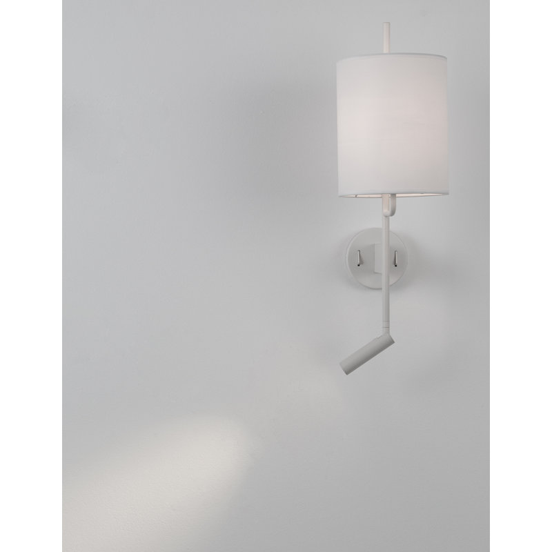  2-Light LED Wallchiere, White