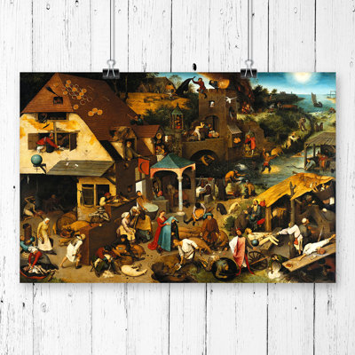 Pieter Bruegel the Elder Neverlandish Proverbs - Frameless Print