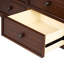 Commode en bois massif brun 46 po avec 6 tiroirs Beckett Morocco-113421387