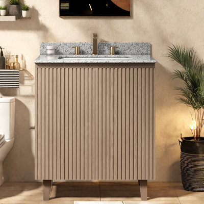 Freestanding Standard With Granite Top