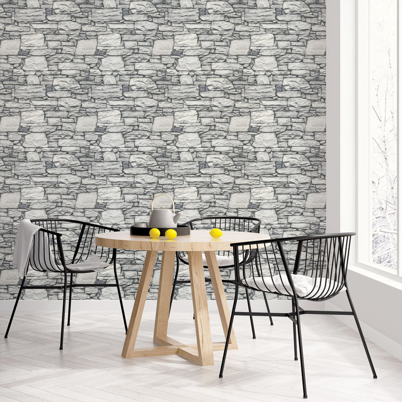 Finis 10m x 53cm Matte Wallpaper Roll, Grey