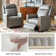 Regazzi Genuine Leather Swivel Rocking Power  Recliner Built-in USB Port with Adjustable Headrest