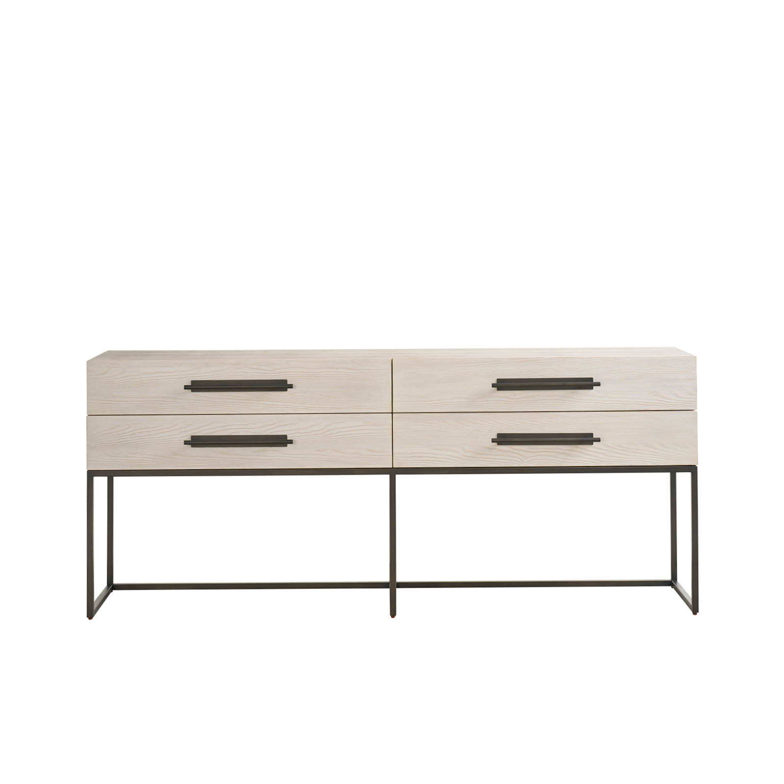 Baxley 76'' Solid Wood Console Table, Ivory