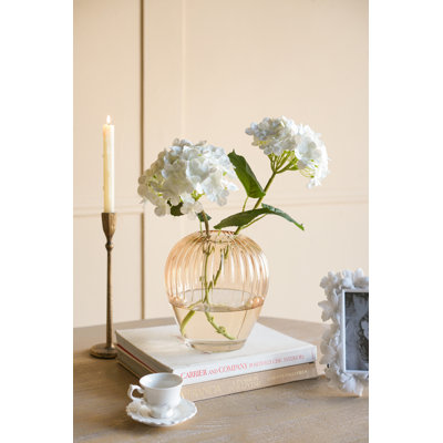 Vase en verre D7.5X8.7 "H