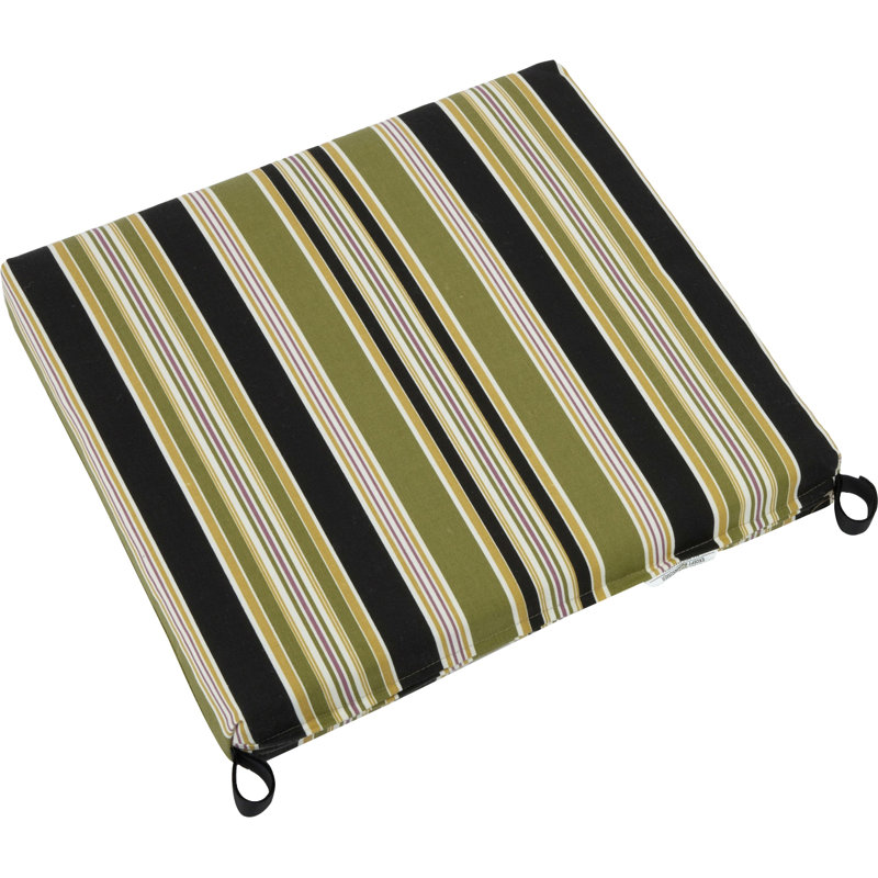 Outdoor 3'' Dining Chair Seat Cushion, Eastbay Onyx
