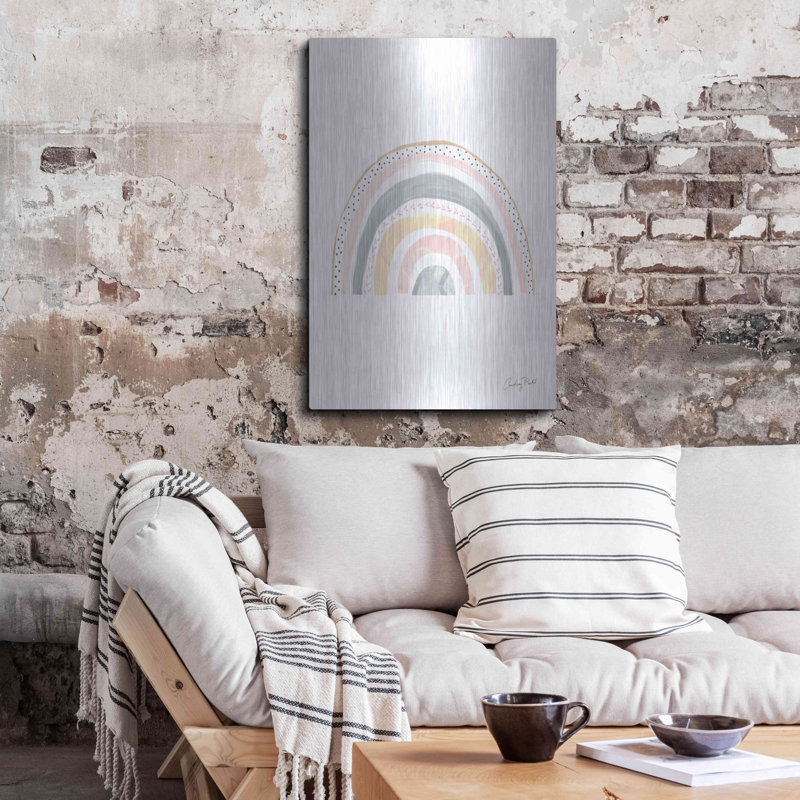 Art mural Boho, arc-en-ciel par Courtney Prahl, H 24 po x l 16 po