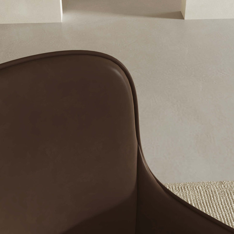Ensemble de 2 chaises de salle à manger de style moderne avec dossier plein en cuir de polyuréthane et chaises d'appoint rembourrées avec pieds en métal