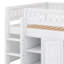 Loft Bed With Storage Cabinet And Chalkboard Panel-690341741
