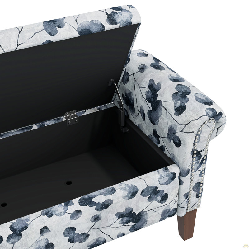 Banc de rangement avec accoudoirs roulés Wallen