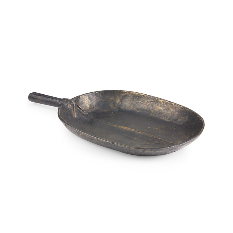 Clovis Handmade Metal Decorative Plate, Bronze