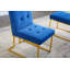 Chaise moderne en velours capitonnée-1723474454