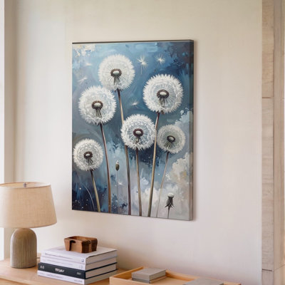 Wall Art Canvas Dreamy Dandelion Seed Fragile Nature Art Capture The Quiet Poetry Of Wall Ready To Hang Gallery Wrapped Home Decor