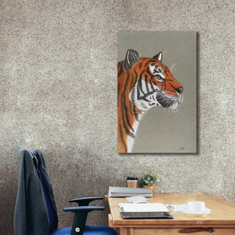 Toile épique Graffiti «Tiger Mood» par Bebe Keith, 26 po x 40 po