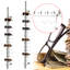 10-Pack Wall Mount Eyeglass Display Rack with Security Lock