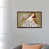 Toile avec cadre en bois brun classique