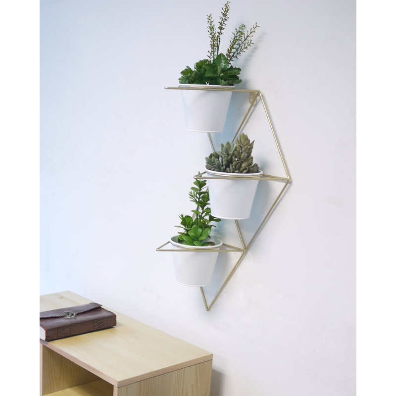 Ensemble de pots à fleurs muraux en céramique 4 pièces