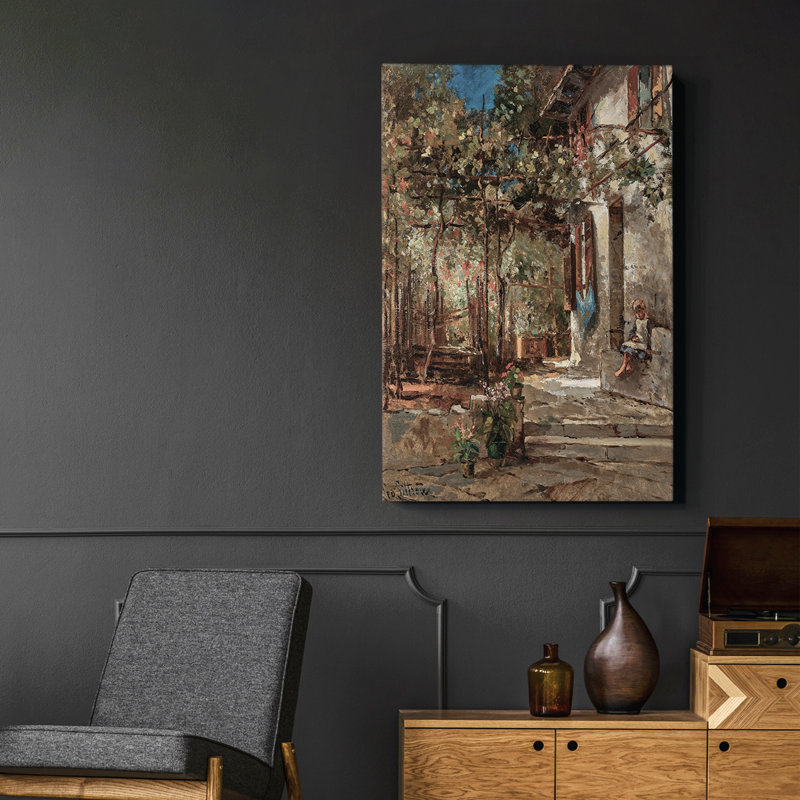 Motif floral rétro LIX, H 19 po x l 13 po