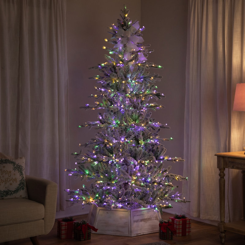 Real Touch™ Artificial Pine Christmas Tree with Lights, 9'