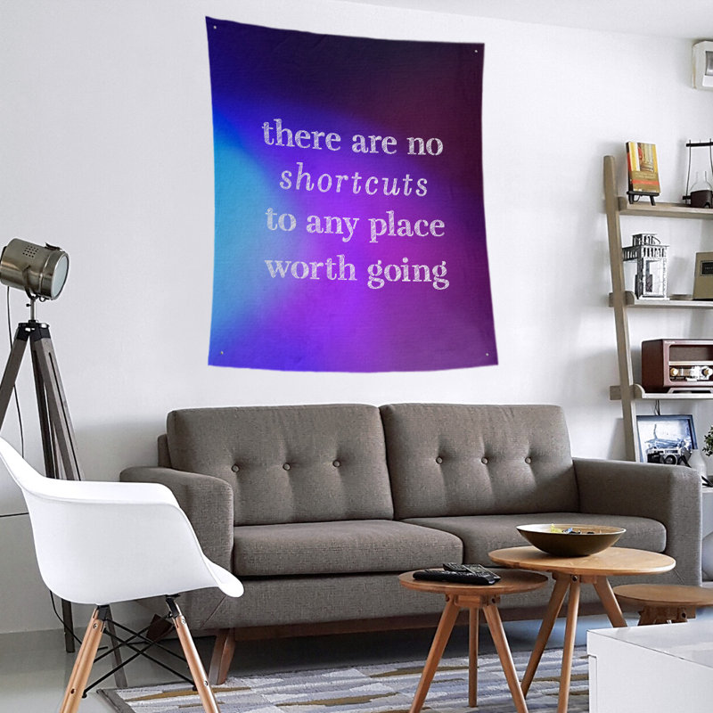 Polyester Tapestry, 27.5" H x 37.5" W, Blue/Purple