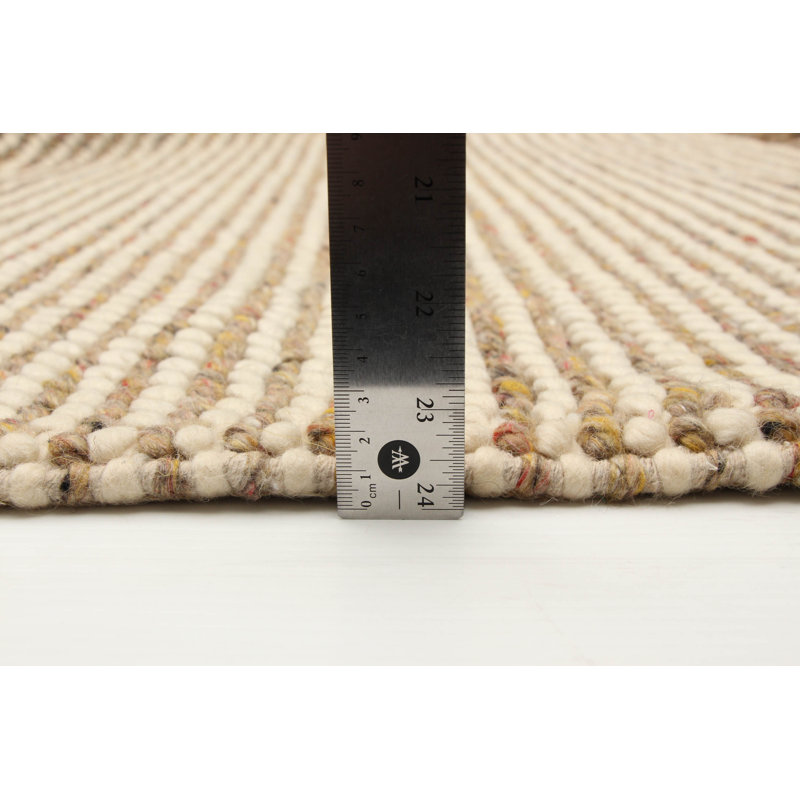 Tapis unique en laine nouvel âge rectangulaire brun 5 pi 2 po x 7 pi 3 po Bruis
