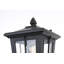 Lampadaire d'extérieur noir de 7 pouces Joelle
