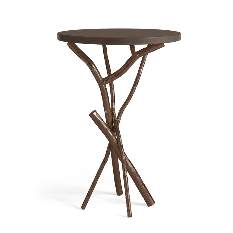 Table d'appoint Brindille, Bronze, Espresso l'érable