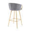 Deux tabourets de bar avec pieds en métal, tabouret de bar moderne pour la maison-784240579