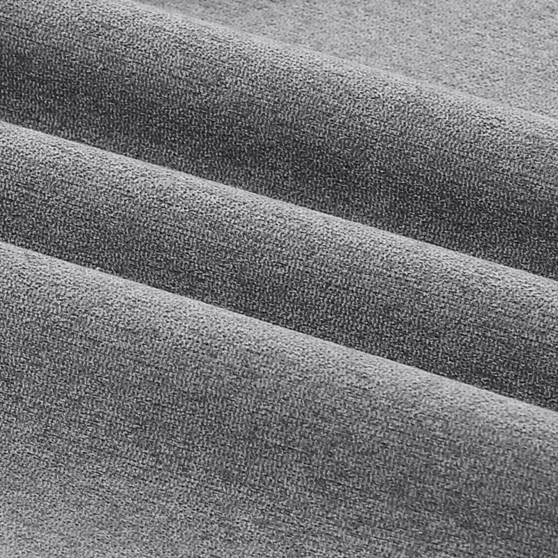 Gray Linen Blackout Grommet Curtain Panels, 96" Length