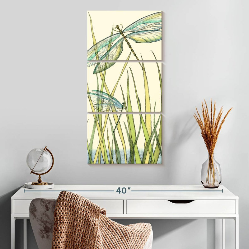 Gossamer Dragonflies I, 32" H x 15" W