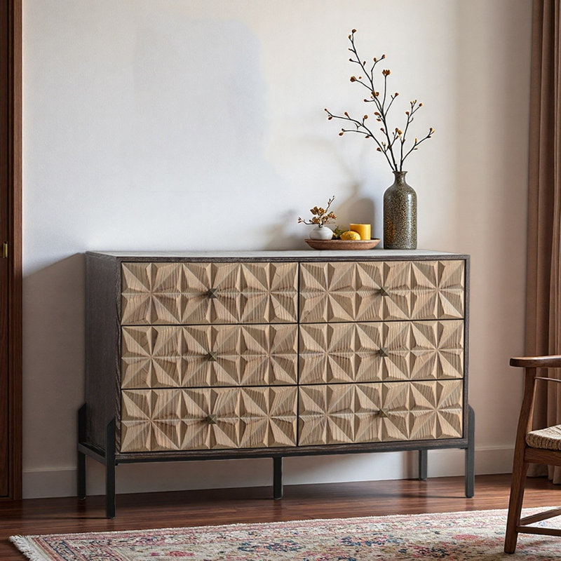 American Country Style Solid Wood Entryway Cabinet