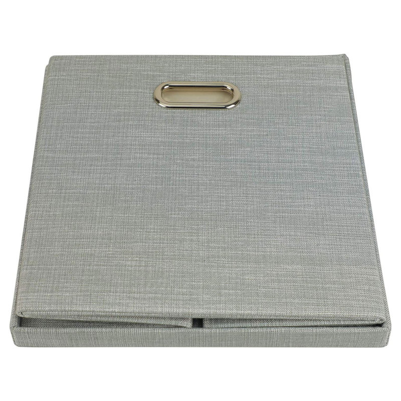 posprica Fabric Box, Silver Gray