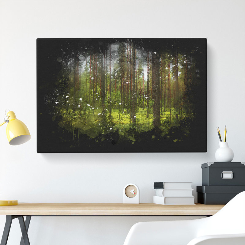 Green Forest Vol.1 - Wrapped Canvas, 60cm H x 91cm W x 3cm D