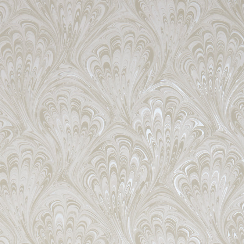 Botanica 10.05m x 52cm Metallic Wallpaper Roll, Ivory/Pearl