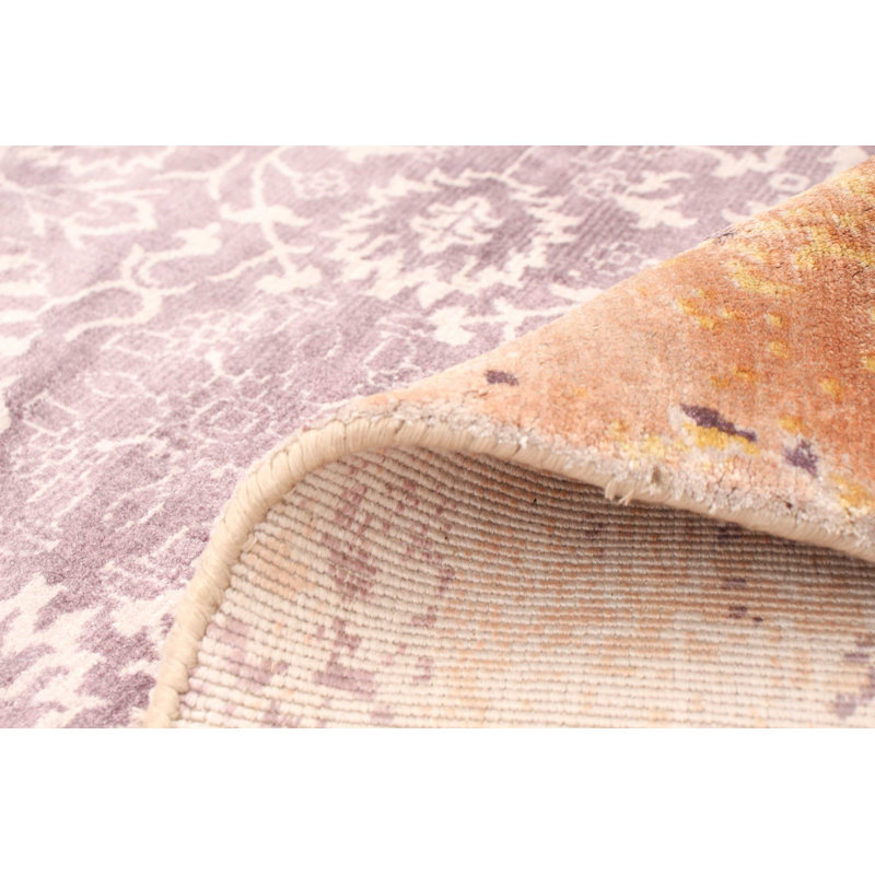 Tapis beige noué à la main Egmont