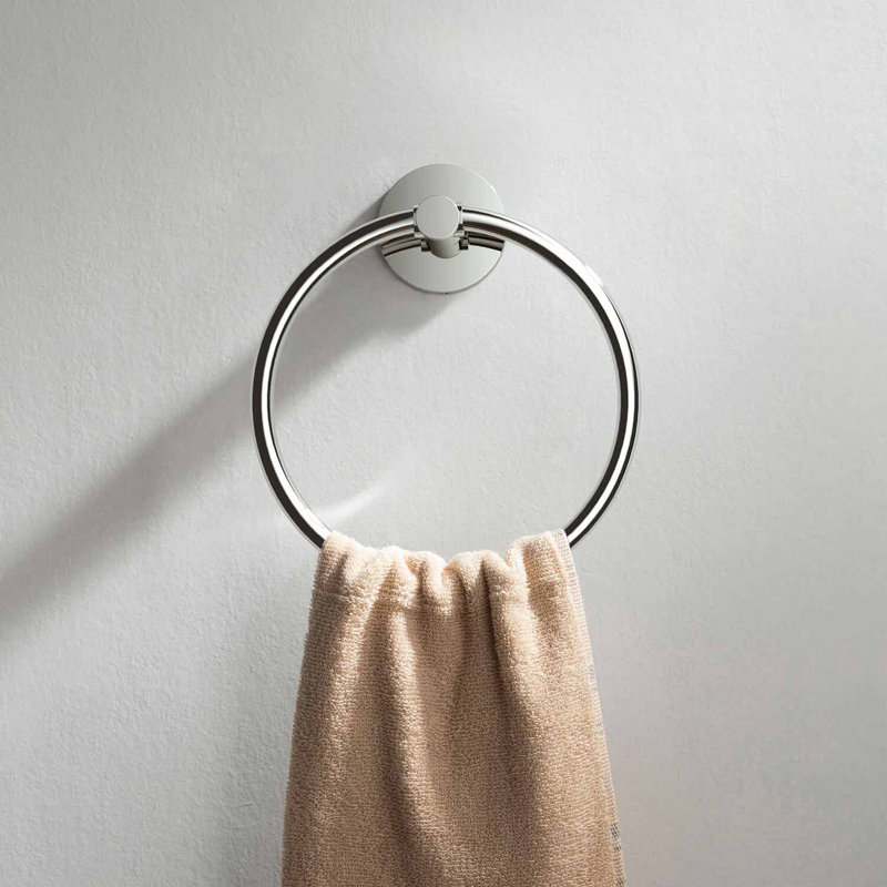 Anneau à serviettes circulaire, Chrome chrome
