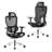 Ergonomic Office Chair with Dynamic Lumbar Support, High Back Mesh Chair with 4D Armrests & Headrest, 90°-135° Reclining Desk Chair, 380LBS Heavy Duty Computer Chair for Home Office (Black)
