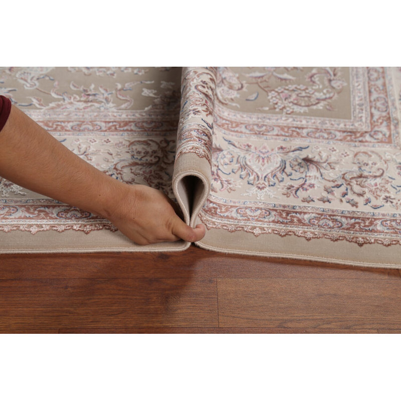 Tapis de salon en soie All-Over Floral