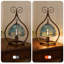 Lampe de table en verre coloré 16,5 po style Tiffany Vintage (ampoule incluse)