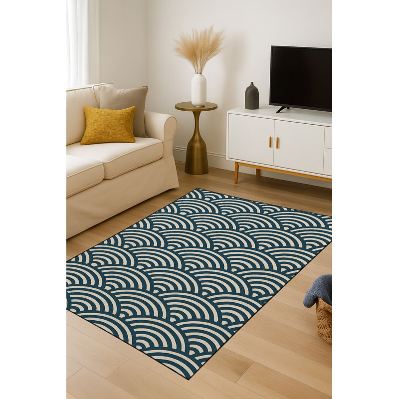 Tapis gris tissé traditionnel Mosso, 2 pi 4 po x 3 pi 11 po