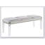 Banc 1pc antique classique blanc perle uniquement avec pieds en acrylique et miroir en bois massif contemporain