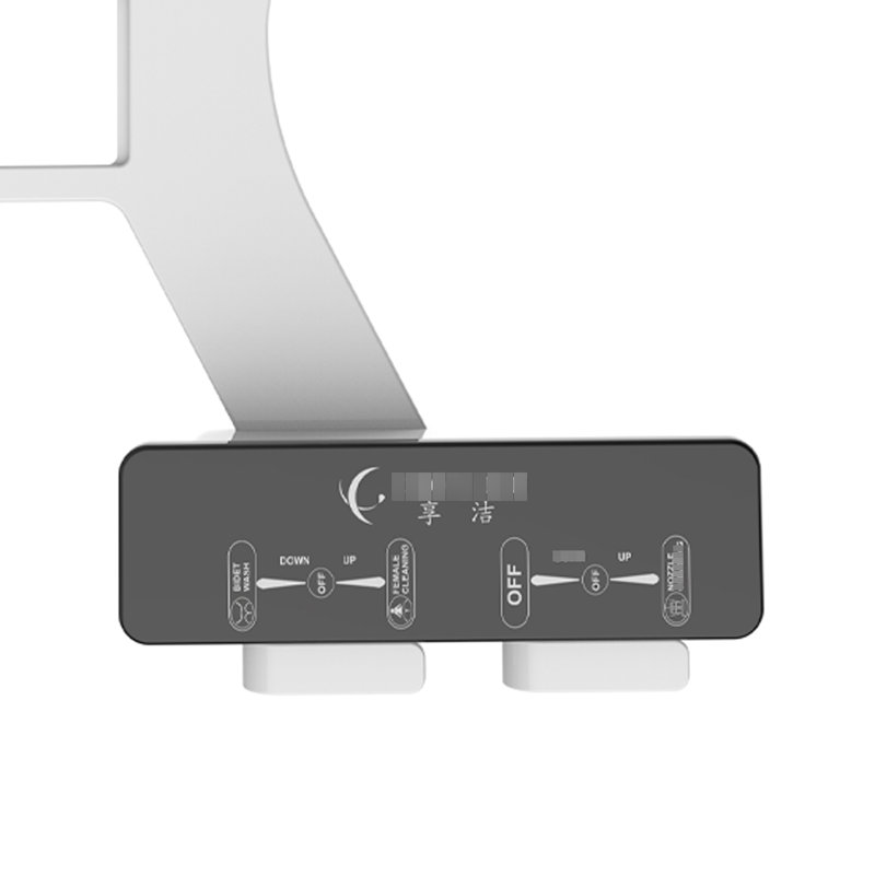 Bidet à écran tactile blanc pour toilette avec double jet, auto-nettoyage et régulation de l'eau