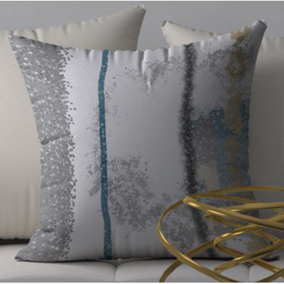 Abstract Reversible Throw Pillow