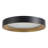 Chrysander 9-in Black dimmable LED Flush Mount with Gold Accents-124959550