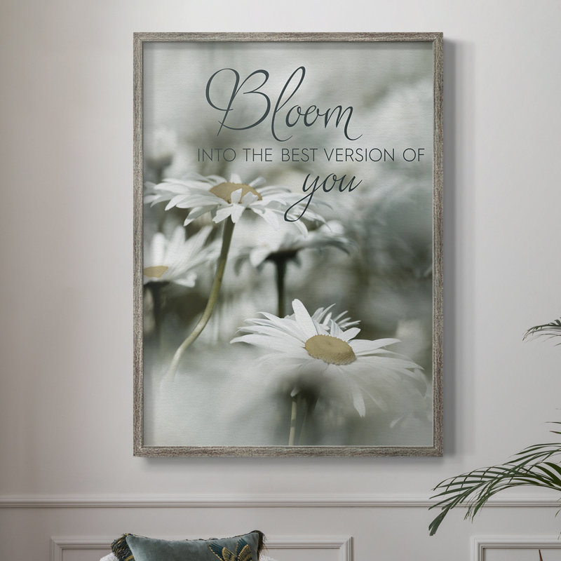 Bloom Framed Print - Solid Wood, 11" H x 9" W