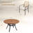 6-Person Round Outdoor Patio Dining Set With Stackable Armchair-1631144503