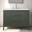 Meuble-lavabo simple 42 po avec plateau en pierre reconstituée Bilroy Egremt-910165898