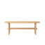 Table basse en bois massif avec tablette de rangement, structure en H robuste, facile à assembler-1453998973