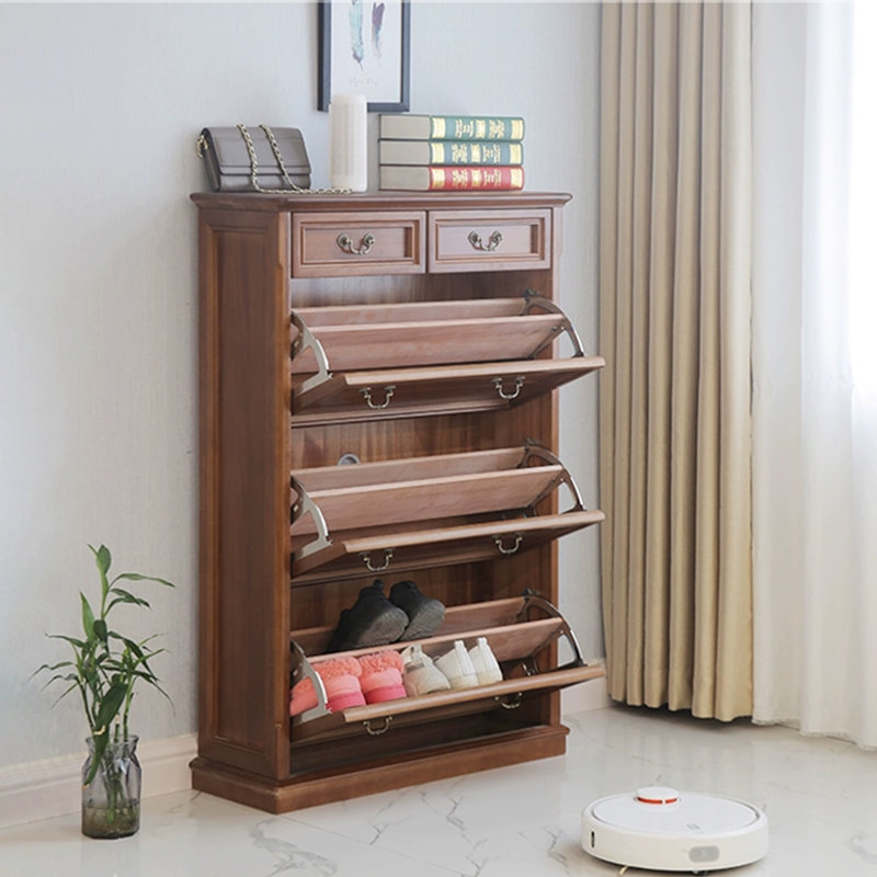 Walnut Solid wood Shoe Storage