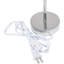  Mini lampe de table chromée avec abat-jour en tissu pour bureau de chevet et chambre à coucher-1788709874